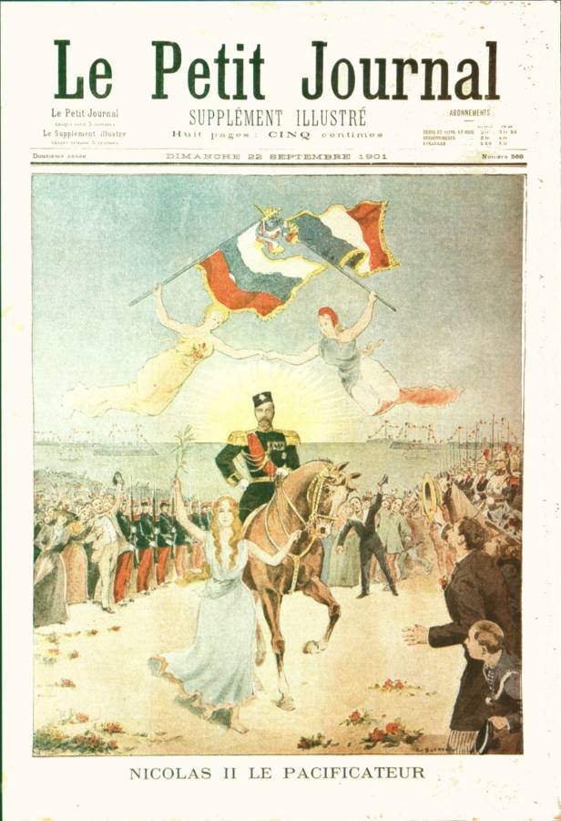 1901 Le Petit journal Nicolas II le Pacificateur.jpg